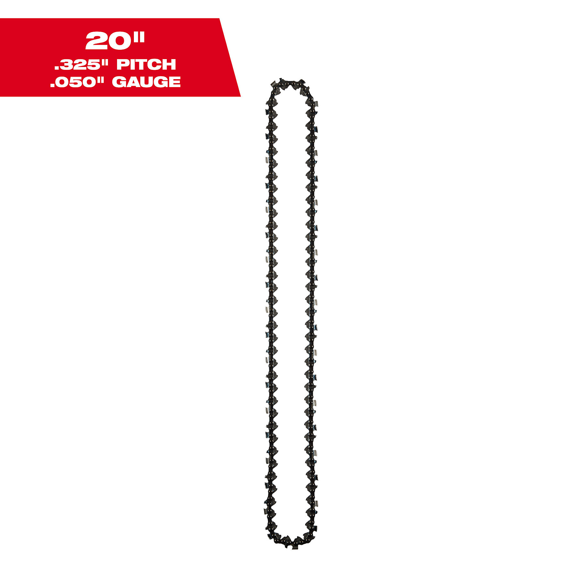 Milwaukee 20" .325" Pitch, .050" Gauge Saw Chain, Model# 49-16-2752